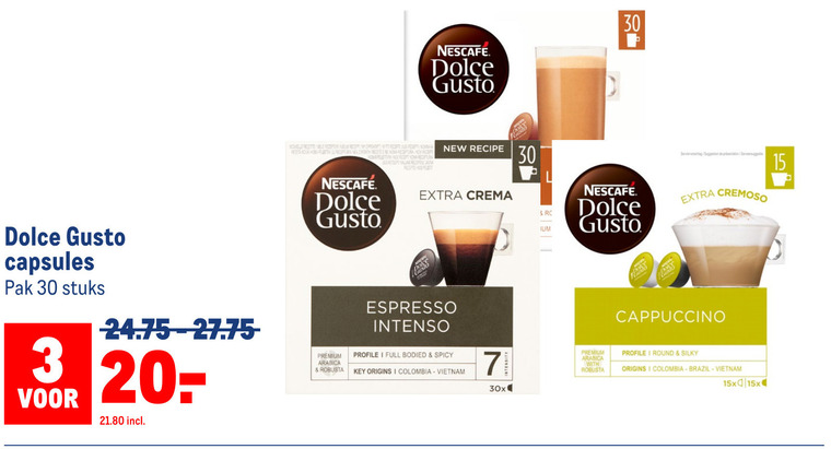 Nescafe   dolce gusto capsules folder aanbieding bij  Makro - details