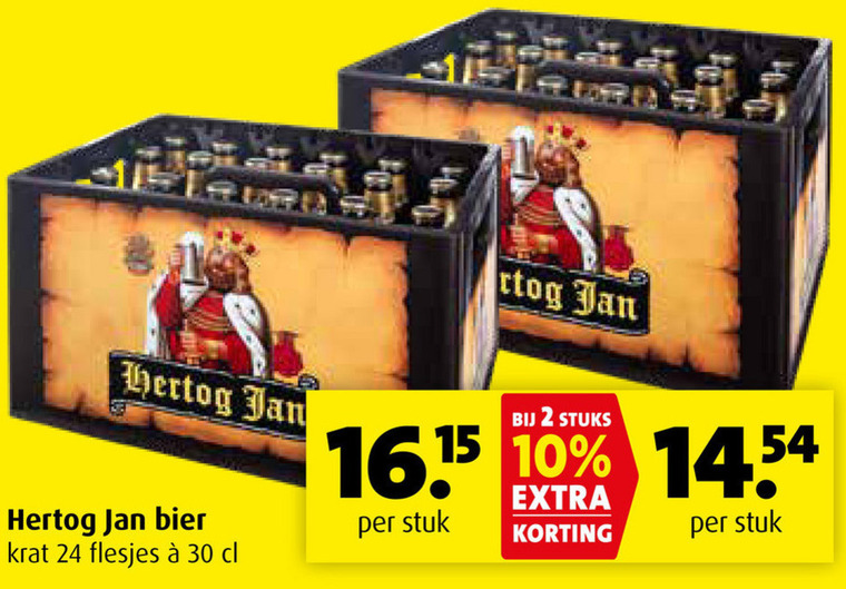 Hertog Jan   krat bier folder aanbieding bij  Boni - details