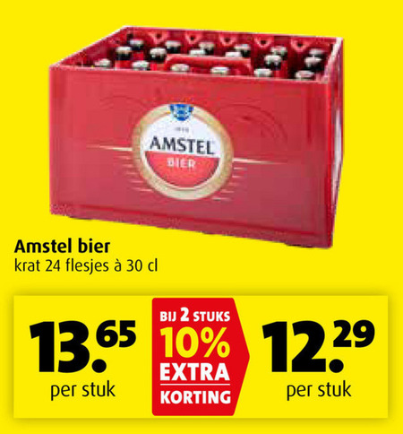 Amstel   krat bier folder aanbieding bij  Boni - details