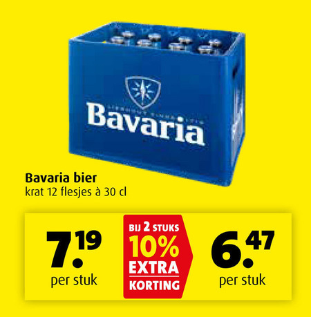 Bavaria   krat bier folder aanbieding bij  Boni - details