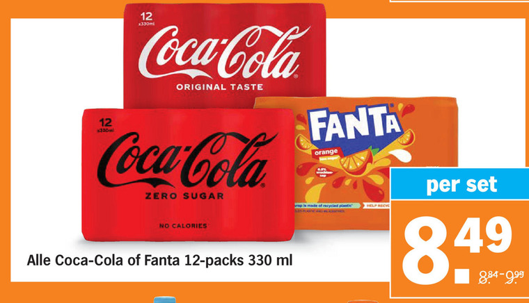 Fanta   cola, frisdrank folder aanbieding bij  Albert Heijn - details