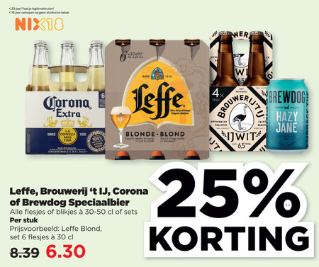 Leffe   blikje bier, speciaalbier folder aanbieding bij  Plus - details