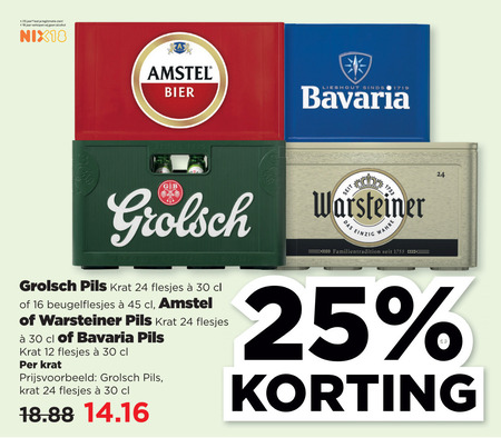 Bavaria   krat bier folder aanbieding bij  Plus - details