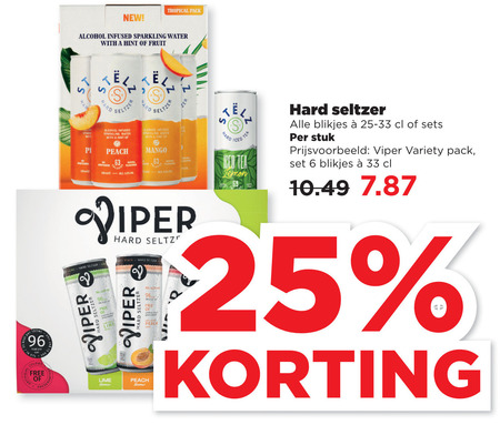 Alle merken   hard seltzer folder aanbieding bij  Plus - details