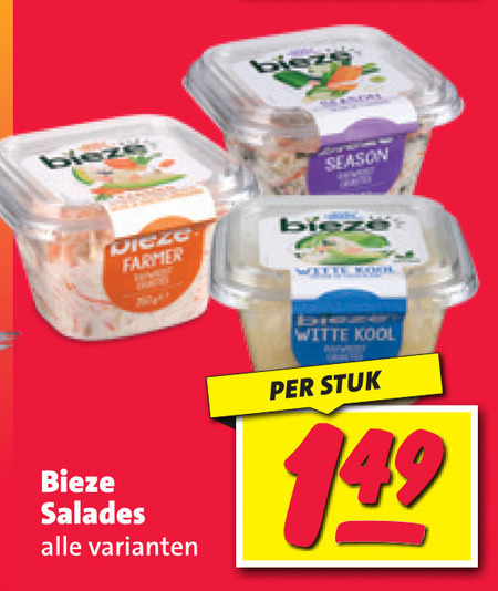 Bieze   salade folder aanbieding bij  Nettorama - details