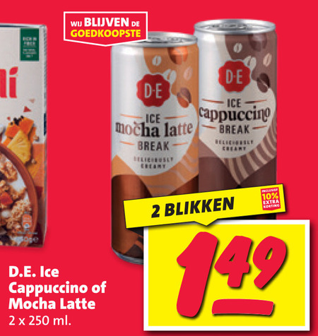 Douwe Egberts   ijskoffie folder aanbieding bij  Nettorama - details