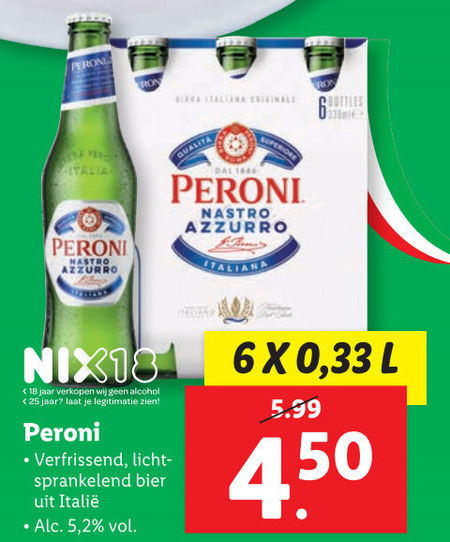 Peroni   speciaalbier folder aanbieding bij  Lidl - details