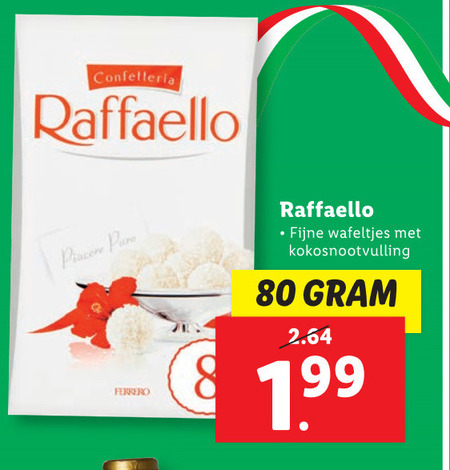 Rafaello   chocolade folder aanbieding bij  Lidl - details