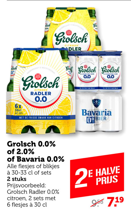 Grolsch   radler bier, alcoholvrij bier folder aanbieding bij  Coop - details