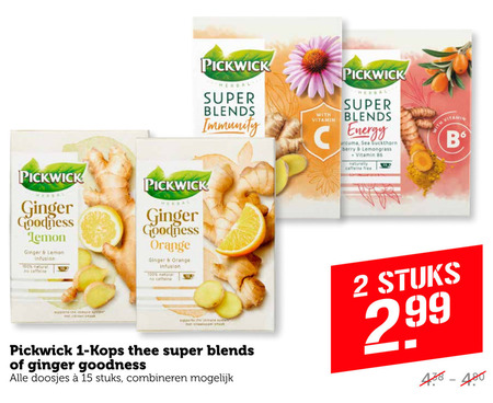 Pickwick   thee folder aanbieding bij  Coop - details