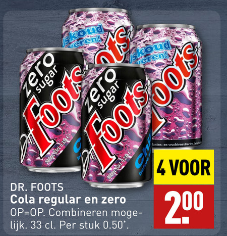 Dr Foots   cola folder aanbieding bij  Aldi - details