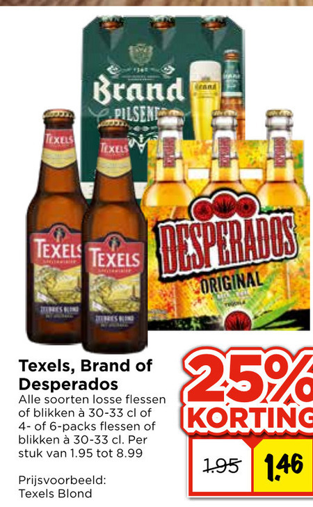 Desperados   blikje bier, speciaalbier folder aanbieding bij  Vomar - details