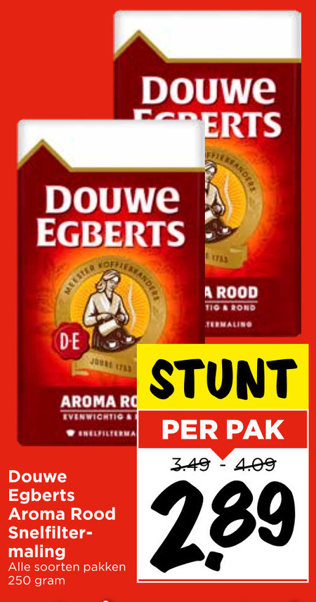 Douwe Egberts   koffie folder aanbieding bij  Vomar - details