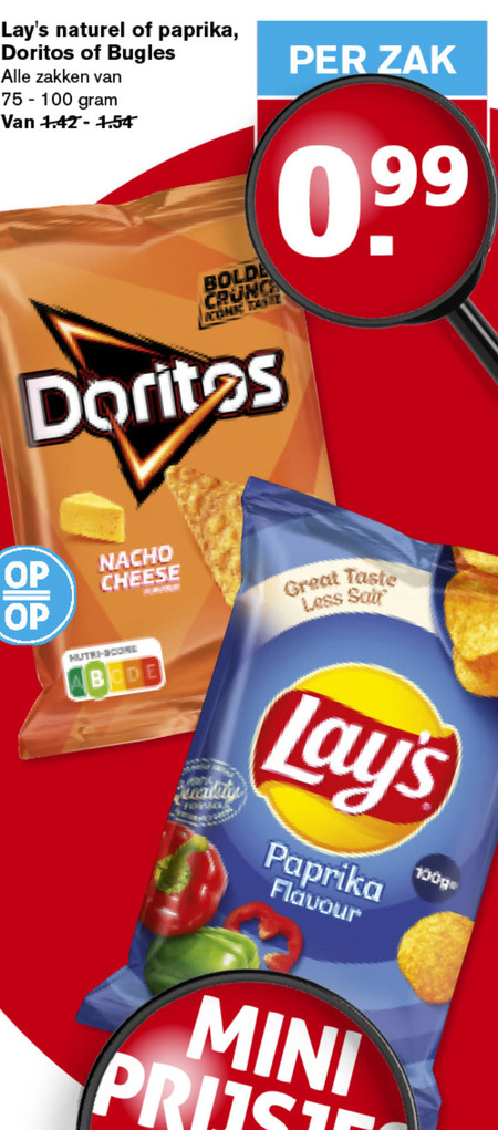 Doritos   chips folder aanbieding bij  Hoogvliet - details