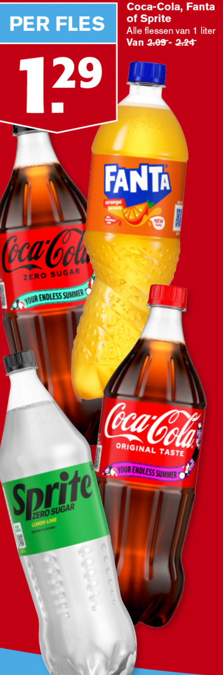 Coca-Cola   frisdrank, cola folder aanbieding bij  Hoogvliet - details