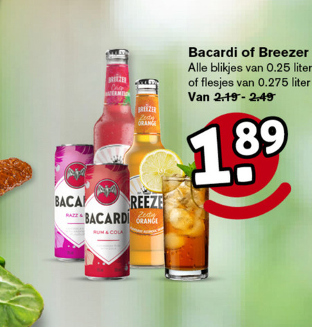 Breezer   mixdrank folder aanbieding bij  Hoogvliet - details