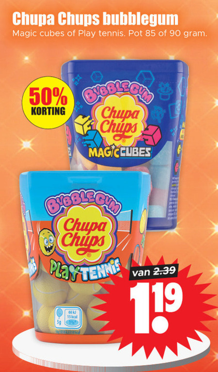 Chupa Chups   lollie folder aanbieding bij  Dirk - details