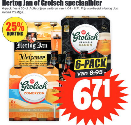 Hertog Jan   speciaalbier folder aanbieding bij  Dirk - details