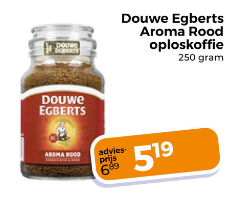 Douwe Egberts   oploskoffie folder aanbieding bij  Trekpleister - details