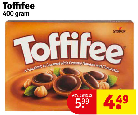 Toffifee   chocolade folder aanbieding bij  Kruidvat - details