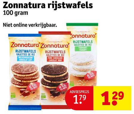 Zonnatura   rijstwafels folder aanbieding bij  Kruidvat - details