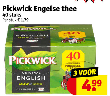 Pickwick   thee folder aanbieding bij  Kruidvat - details