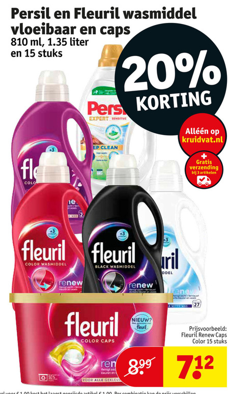 Persil   wasmiddel folder aanbieding bij  Kruidvat - details