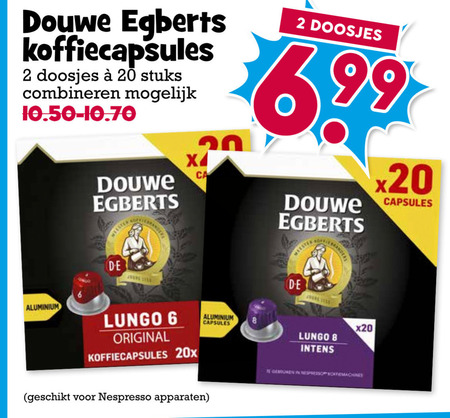 Douwe Egberts   koffiecups folder aanbieding bij  Boons Markt - details