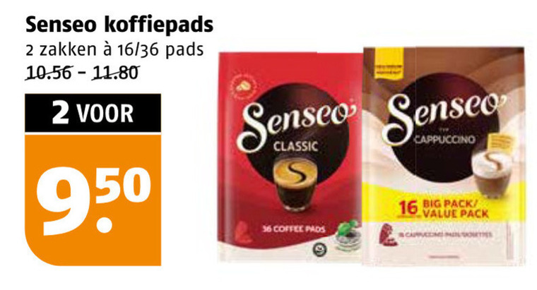 Douwe Egberts Senseo   koffiepad folder aanbieding bij  Poiesz - details