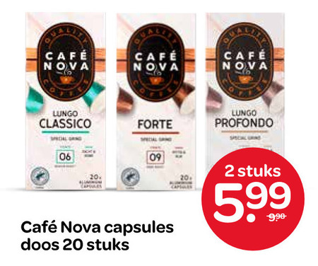 Cafe Nova   koffiecups folder aanbieding bij  Spar - details