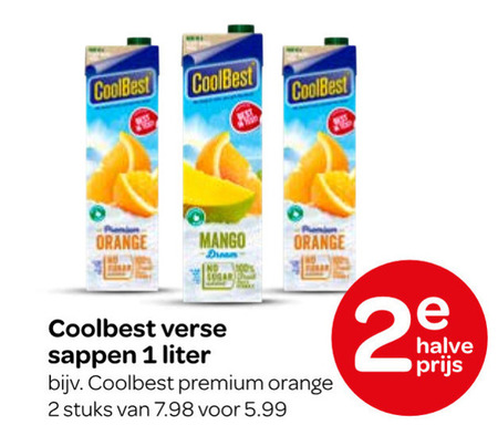 Coolbest   vruchtensap folder aanbieding bij  Spar - details