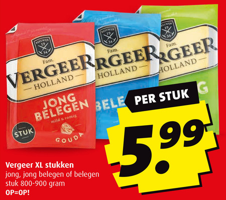 Vergeer   kaas folder aanbieding bij  Boni - details