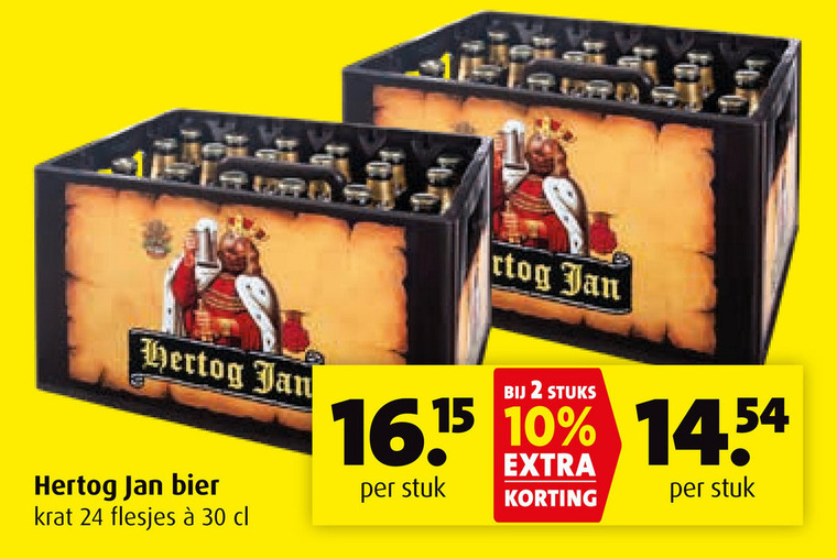 Hertog Jan   krat bier folder aanbieding bij  Boni - details