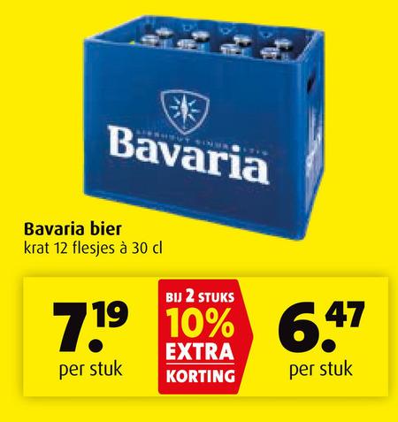 Bavaria   krat bier folder aanbieding bij  Boni - details