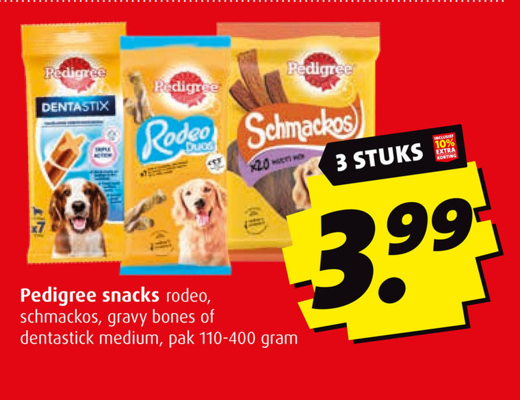 Pedigree Dentastix   hondensnacks folder aanbieding bij  Boni - details