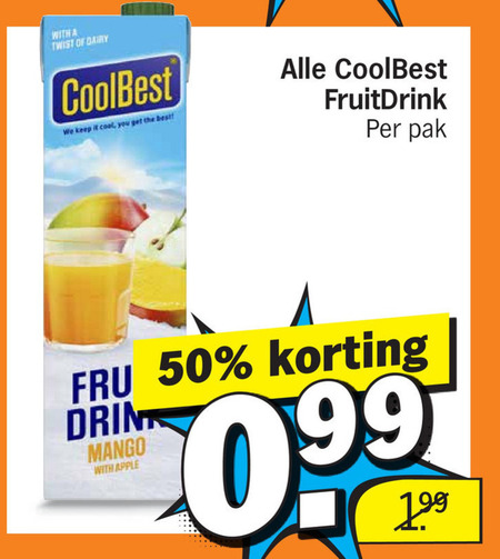 Coolbest   vruchtensap folder aanbieding bij  Albert Heijn - details