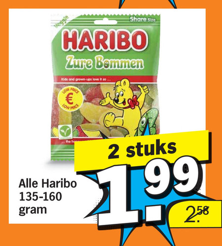 Haribo   snoep folder aanbieding bij  Albert Heijn - details