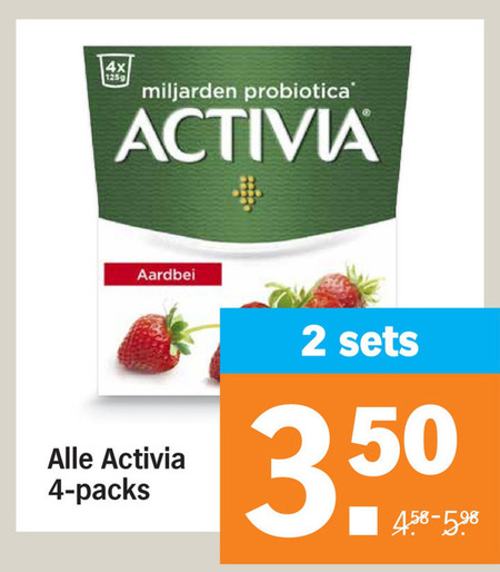 Danone Activia   vruchtenyoghurt folder aanbieding bij  Albert Heijn - details