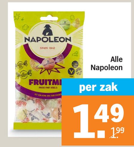 Napoleon   snoep folder aanbieding bij  Albert Heijn - details