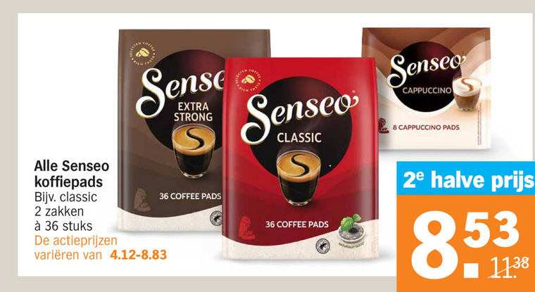 Douwe Egberts Senseo   koffiepad folder aanbieding bij  Albert Heijn - details