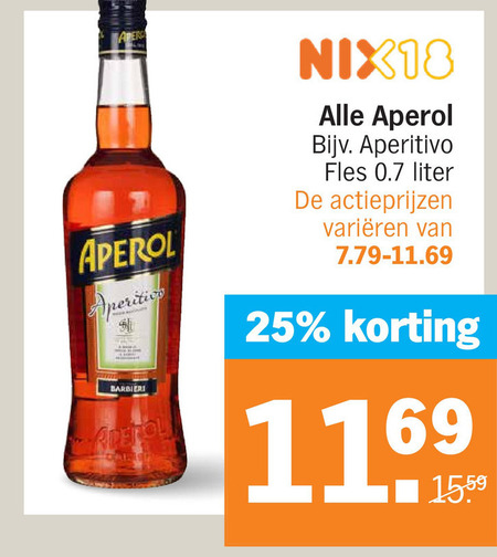 Aperol   aperitief folder aanbieding bij  Albert Heijn - details