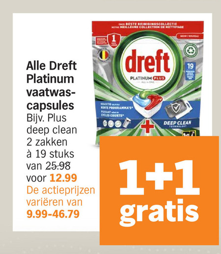 Dreft   vaatwasmiddel folder aanbieding bij  Albert Heijn - details