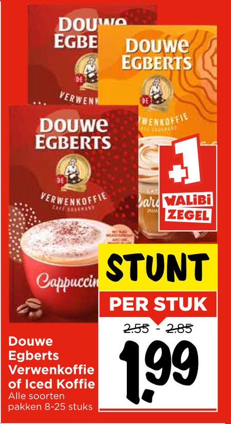 Douwe Egberts   oploskoffie folder aanbieding bij  Vomar - details