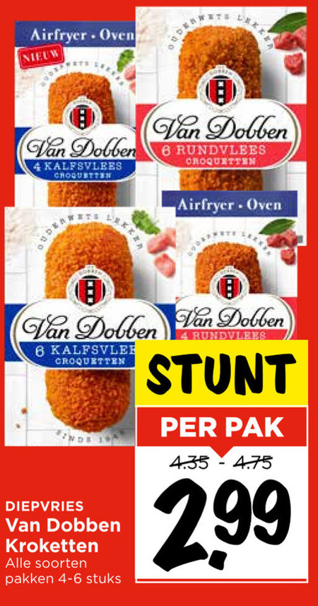 Van Dobben   kroket folder aanbieding bij  Vomar - details