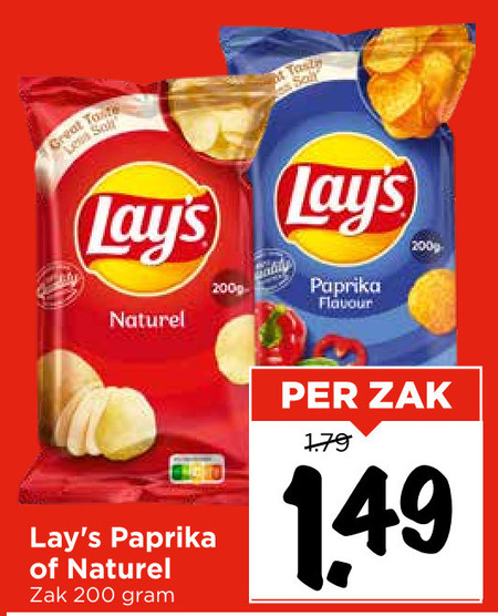 Lays   chips folder aanbieding bij  Vomar - details