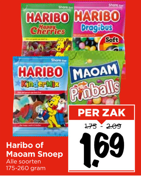 Haribo   snoep folder aanbieding bij  Vomar - details