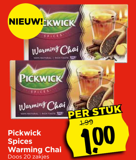 Pickwick   thee folder aanbieding bij  Vomar - details