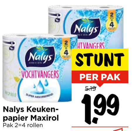 Nalys   keukenpapier folder aanbieding bij  Vomar - details