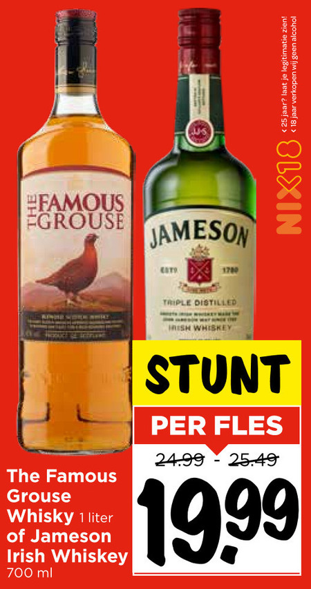 Jameson   whisky folder aanbieding bij  Vomar - details