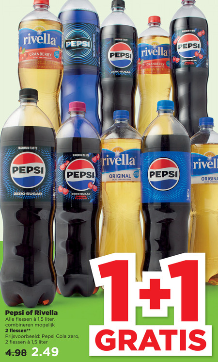 Rivella   cola, frisdrank folder aanbieding bij  Plus - details